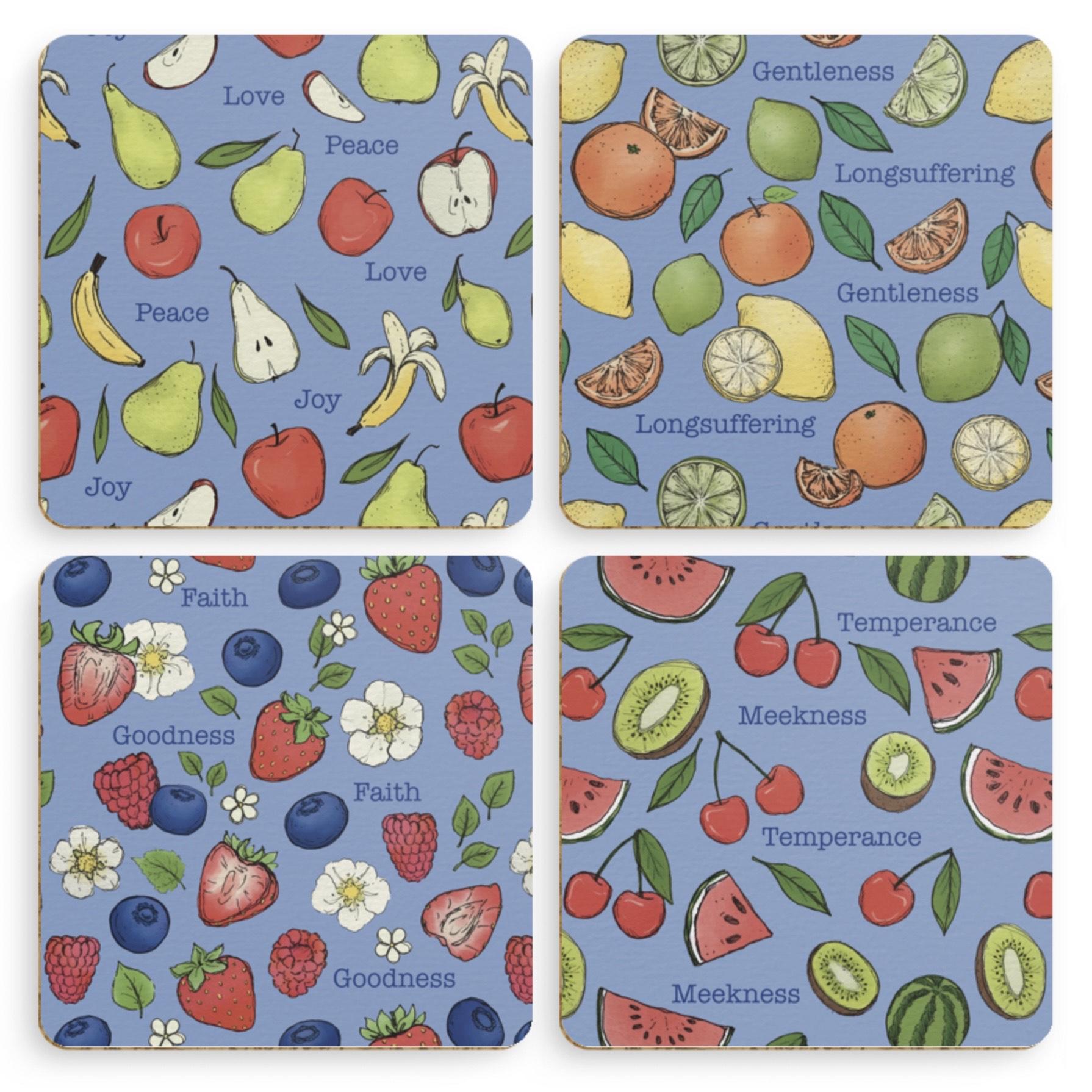 Fruit of the spirit coaster